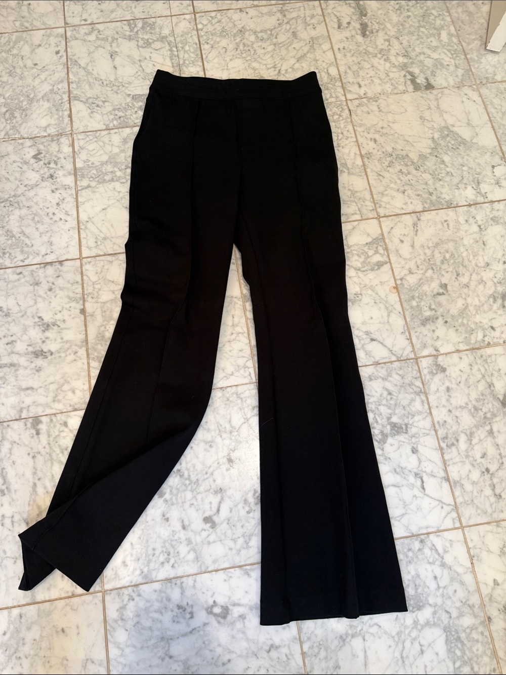 Spanx pull on Black Women's Flared Dress Pants